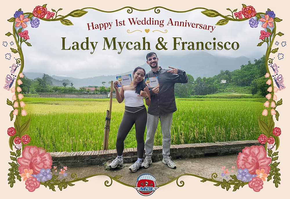 Lady Mycah & Francisco: Họ đã chọn dù lượn để kỉ niệm 1 năm ngày cưới
